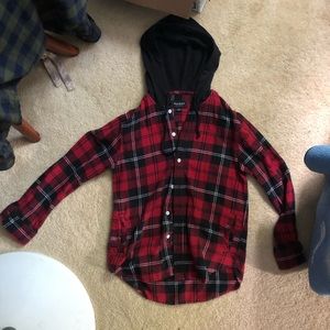 Pacsun hooded flannel